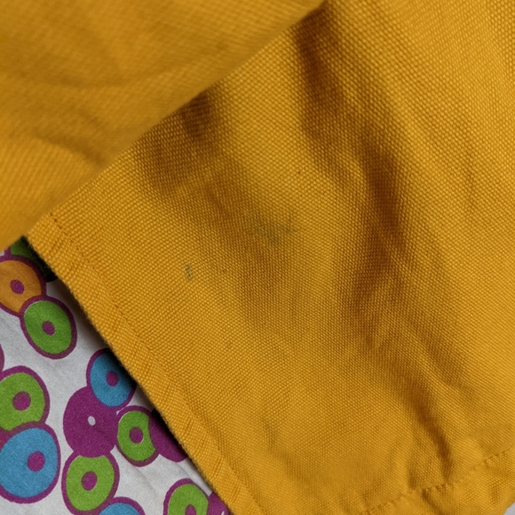 Dressup Mustard Gold Canvas Trench Coat Jacket L - Picture 5 of 13